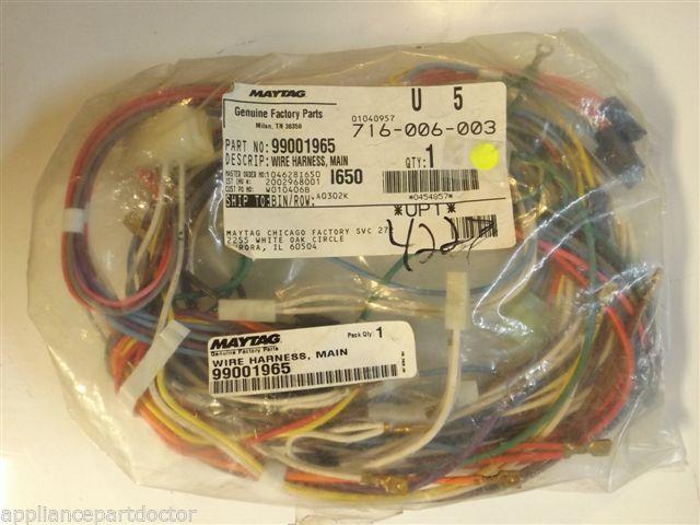 Maytag Dishwasher 99001965 Wire Harness, Main NEW IN BOX Maytag Dishwasher 99001965 Wire Harness, Main NEW IN BOX